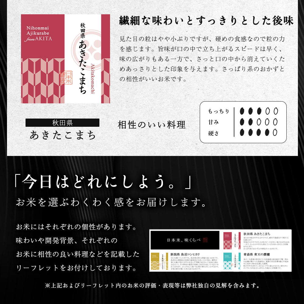 【特別な贈りもの】食べ比べセット 2合×3銘柄
