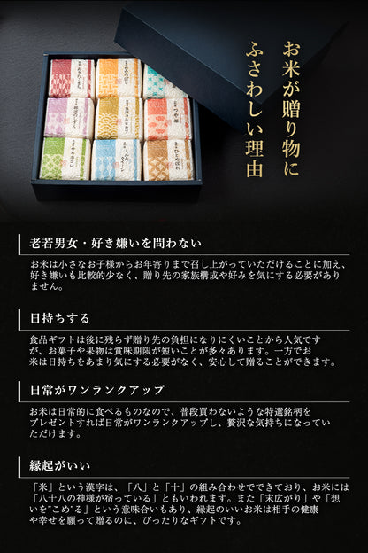 【特別な贈りもの】食べ比べセット 2合×3銘柄